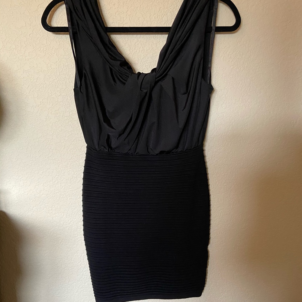 Black mini dress